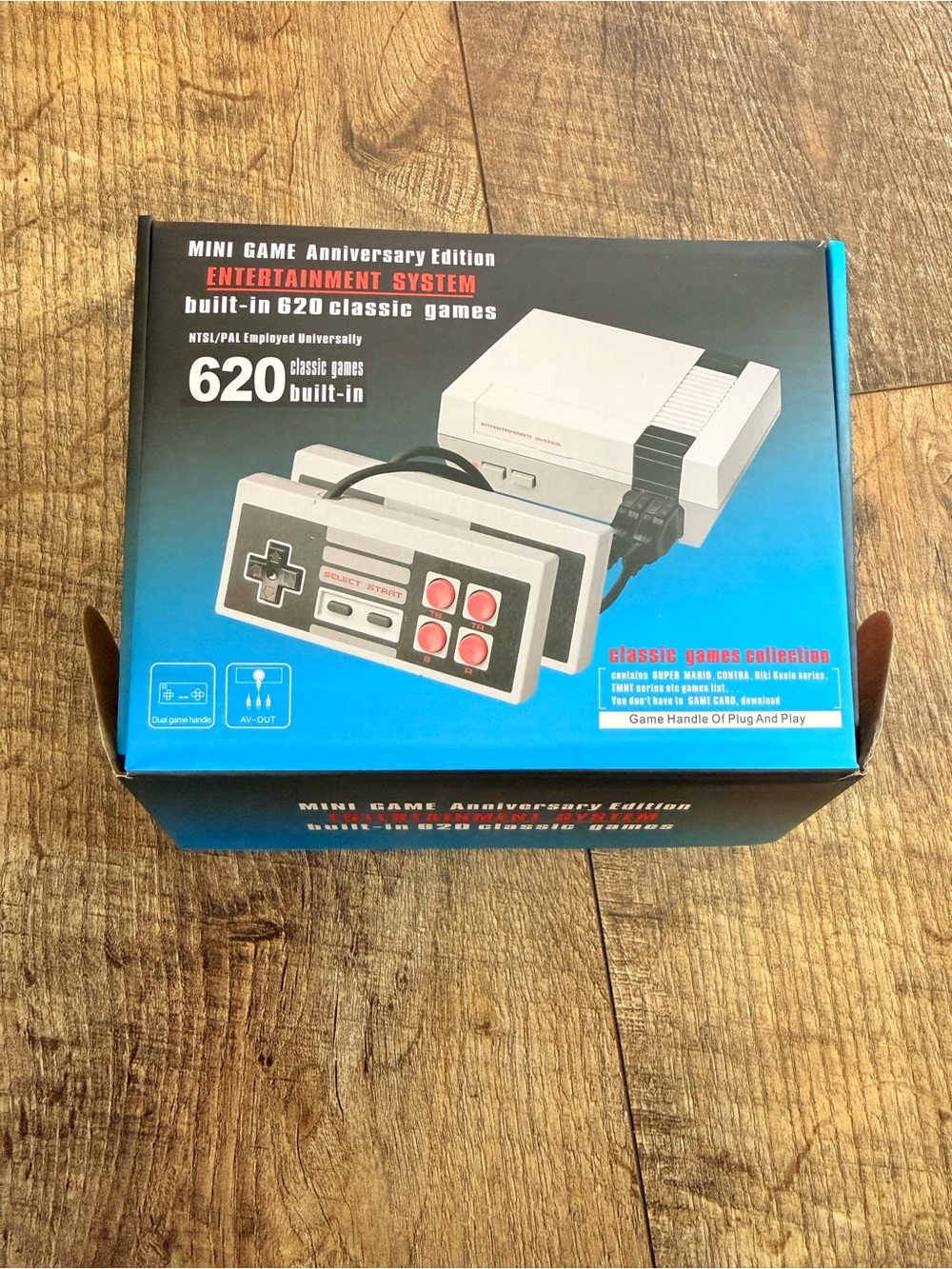 Classic Mini Game Console - White - Built-in 620 Games